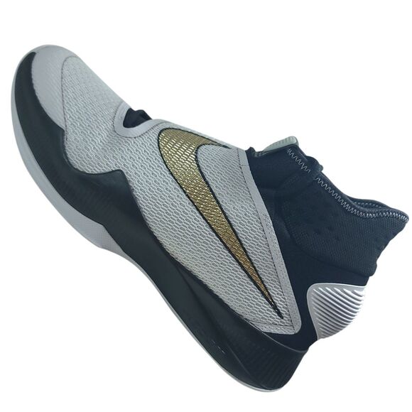 Nike Zoom HyperRev 2015 Basketball Shoe Black White Gold 820224-071 Men 11.5 EUC